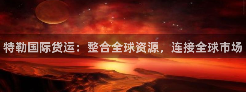 okpay钱包地址是什么：特勒国际货运：整合全球资源，连